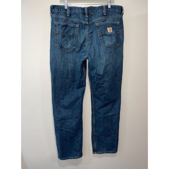 Carhartt‎ Mens Relaxed Fit Denim Jeans 36x32 Blue - Picture 1 of 9